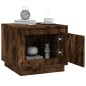 vidaXL Mesa de centro madera contrachapada roble ahumado 51x50x44 cm vidaXL Mesa de centro madera contrachapada roble ahumado 51x50x44 cm