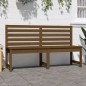 vidaXL Banco de jardín madera maciza pino marrón miel 157,5 cm vidaXL Banco de jardín madera maciza pino marrón miel 157,5 cm