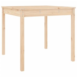 vidaXL Mesa de jardín madera maciza de pino 82,5x82,5x76 cm