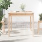 vidaXL Mesa de jardín madera maciza de pino 82,5x82,5x76 cm vidaXL Mesa de jardín madera maciza de pino 82,5x82,5x76 cm