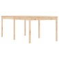 vidaXL Mesa de jardín madera maciza de pino 203,5x100x76 cm