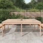 vidaXL Mesa de jardín madera maciza de pino 203,5x100x76 cm