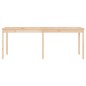 vidaXL Mesa de jardín madera maciza de pino 203,5x100x76 cm