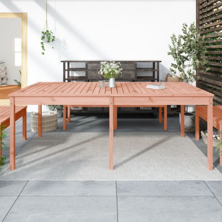 vidaXL Mesa de jardín madera maciza de abeto Douglas 203,5x100x76 cm