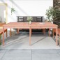vidaXL Mesa de jardín madera maciza de abeto Douglas 203,5x100x76 cm vidaXL Mesa de jardín madera maciza de abeto Douglas 203,5x100x76 cm