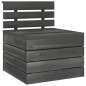 vidaXL Sofá de palés de jardín 4 plazas madera maciza pino gris oscuro vidaXL Sofá de palés de jardín 4 plazas madera maciza pino gris oscuro