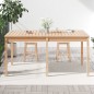 vidaXL Mesa de jardín madera maciza de pino 159,5x82,5x76 cm vidaXL Mesa de jardín madera maciza de pino 159,5x82,5x76 cm