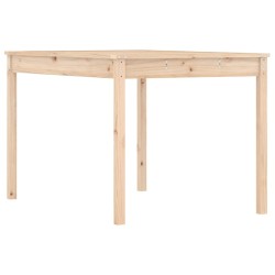 vidaXL Mesa de jardín madera maciza pino 121x82,5x76 cm