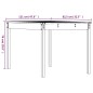 vidaXL Mesa de jardín madera maciza pino 121x82,5x76 cm vidaXL Mesa de jardín madera maciza pino 121x82,5x76 cm