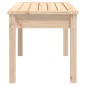 vidaXL Banco de jardín madera maciza de pino 80x44x45 cm