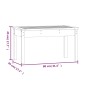 vidaXL Banco de jardín madera maciza de pino 80x44x45 cm
