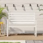 vidaXL Banco de jardín madera maciza pino blanco 109x48x91,5 cm vidaXL Banco de jardín madera maciza pino blanco 109x48x91,5 cm