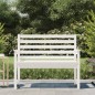 vidaXL Banco de jardín madera maciza pino blanco 109x48x91,5 cm vidaXL Banco de jardín madera maciza pino blanco 109x48x91,5 cm