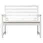 vidaXL Banco de jardín madera maciza pino blanco 109x48x91,5 cm vidaXL Banco de jardín madera maciza pino blanco 109x48x91,5 cm