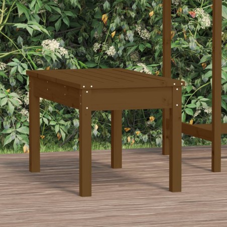 vidaXL Banco de jardín madera maciza pino marrón miel 80x44x45 cm