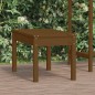 vidaXL Banco de jardín madera maciza pino marrón miel 80x44x45 cm vidaXL Banco de jardín madera maciza pino marrón miel 80x44x45 cm