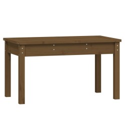 vidaXL Banco de jardín madera maciza pino marrón miel 80x44x45 cm