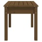 vidaXL Banco de jardín madera maciza pino marrón miel 80x44x45 cm vidaXL Banco de jardín madera maciza pino marrón miel 80x44x45 cm