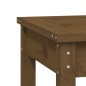 vidaXL Banco de jardín madera maciza pino marrón miel 80x44x45 cm vidaXL Banco de jardín madera maciza pino marrón miel 80x44x45 cm