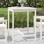 vidaXL Mesa de jardín madera maciza pino blanco 82,5x82,5x110 cm vidaXL Mesa de jardín madera maciza pino blanco 82,5x82,5x110 cm