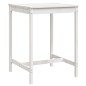 vidaXL Mesa de jardín madera maciza pino blanco 82,5x82,5x110 cm vidaXL Mesa de jardín madera maciza pino blanco 82,5x82,5x110 cm