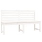 vidaXL Banco de jardín madera maciza pino blanco 157,5 cm vidaXL Banco de jardín madera maciza pino blanco 157,5 cm