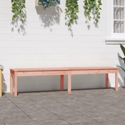 vidaXL Banco de jardín 2 plazas madera maciza Douglas 203,5x44x45 cm