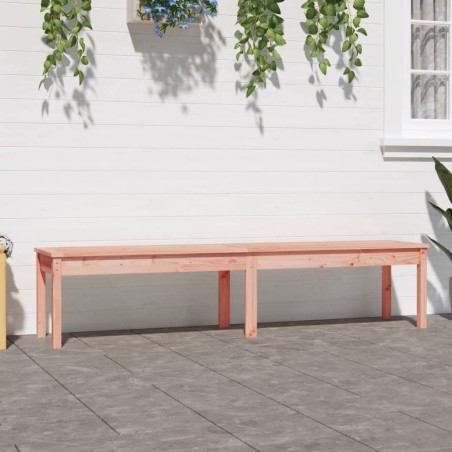 vidaXL Banco de jardín 2 plazas madera maciza Douglas 203,5x44x45 cm