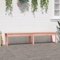 vidaXL Banco de jardín 2 plazas madera maciza Douglas 203,5x44x45 cm