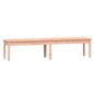 vidaXL Banco de jardín 2 plazas madera maciza Douglas 203,5x44x45 cm