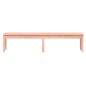 vidaXL Banco de jardín 2 plazas madera maciza Douglas 203,5x44x45 cm