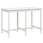 vidaXL Mesa de jardín madera maciza pino blanco 159,5x82,5x110 cm