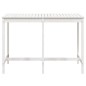 vidaXL Mesa de jardín madera maciza pino blanco 159,5x82,5x110 cm