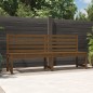 vidaXL Banco de jardín madera maciza pino marrón miel 201,5 cm vidaXL Banco de jardín madera maciza pino marrón miel 201,5 cm