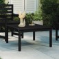 vidaXL Mesa de jardín madera maciza pino negro 82,5x82,5x45 cm vidaXL Mesa de jardín madera maciza pino negro 82,5x82,5x45 cm