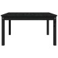 vidaXL Mesa de jardín madera maciza pino negro 82,5x82,5x45 cm vidaXL Mesa de jardín madera maciza pino negro 82,5x82,5x45 cm