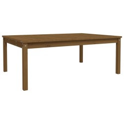 vidaXL Mesa de jardín madera maciza pino marrón miel 121x82,5x45 cm