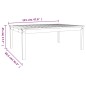 vidaXL Mesa de jardín madera maciza pino marrón miel 121x82,5x45 cm vidaXL Mesa de jardín madera maciza pino marrón miel 121x82,5x45 cm