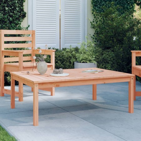 vidaXL Mesa de jardín madera maciza abeto de Douglas 121x82,5x45 cm