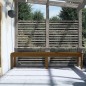 vidaXL Banco de jardín madera maciza pino marrón miel 203,5x44x45 cm vidaXL Banco de jardín madera maciza pino marrón miel 203,5x44x45 cm