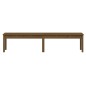 vidaXL Banco de jardín madera maciza pino marrón miel 203,5x44x45 cm vidaXL Banco de jardín madera maciza pino marrón miel 203,5x44x45 cm