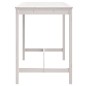 vidaXL Mesa de jardín madera maciza pino blanco 121x82,5x110 cm vidaXL Mesa de jardín madera maciza pino blanco 121x82,5x110 cm