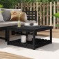 vidaXL Mesa de jardín madera maciza pino negro 82,5x82,5x45 cm vidaXL Mesa de jardín madera maciza pino negro 82,5x82,5x45 cm