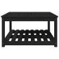 vidaXL Mesa de jardín madera maciza pino negro 82,5x82,5x45 cm vidaXL Mesa de jardín madera maciza pino negro 82,5x82,5x45 cm