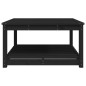 vidaXL Mesa de jardín madera maciza pino negro 82,5x82,5x45 cm vidaXL Mesa de jardín madera maciza pino negro 82,5x82,5x45 cm