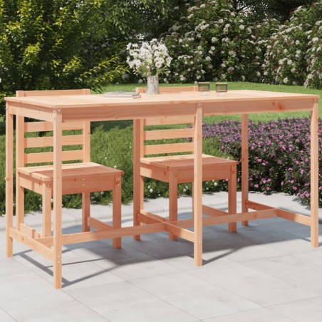 vidaXL Mesa de jardín madera maciza de abeto Douglas 203,5x90x110 cm