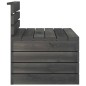 vidaXL Muebles palets de jardín 5 pzas madera maciza pino gris oscuro
