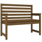 vidaXL Banco de jardín madera maciza pino marrón miel 109x48x91,5 cm vidaXL Banco de jardín madera maciza pino marrón miel 109x48x91,5 cm