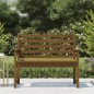 vidaXL Banco de jardín madera maciza pino marrón miel 109x48x91,5 cm vidaXL Banco de jardín madera maciza pino marrón miel 109x48x91,5 cm