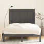 vidaXL Cabecero de cama de pared madera maciza pino gris 146,5x3x110cm vidaXL Cabecero de cama de pared madera maciza pino gris 146,5x3x110cm